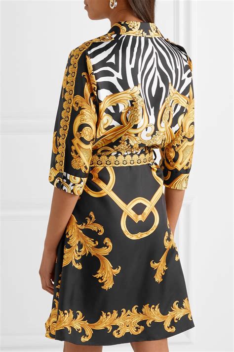 versace silk mini dress